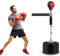 Clevoers Punchingball mit Drehbarer Stange, Standboxsack Boxsack mit 360° Reflex Bar für Einsatz im Fitness-Studio sowie zu Hause, Höhenverstellbar Sandsäcke Punchingbälle 145-165cm