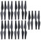 Accessoires 20PCS Hélice pour DJI Tello Photographie Aérienne Drone Télécommande Avion Pagaie Noir