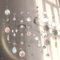 nuyikaso 7 Stück Sonnenfänger Kristall Hanging Windspiel Regenbogen Sonnen Mond Anhänger Kristalle Ornament Kristallkugeln für Fenster Haus Garten Weihnachten Tag Party Hochzeit Dekoration Silber