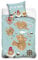 MTOnlinehandel Pirat Bettwäsche Bettbezug 135x200 80x80 100% Baumwolle · Bettwäsche-Set für Kinder · 2 teilig · Kinderbettwäsche blau