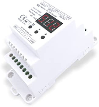 meanLED DL512-010 DMX - 0-10V Decoder Controller 4 Kanäle Hutschiene DIN