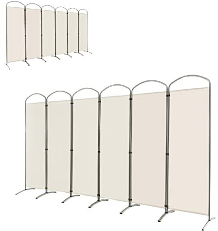 Multigot Folding Room Divider, 4/6-Panel Room Partition Protective Screens, Freestanding Wall Privacy Screen Protector for Living Room Bedroom Office