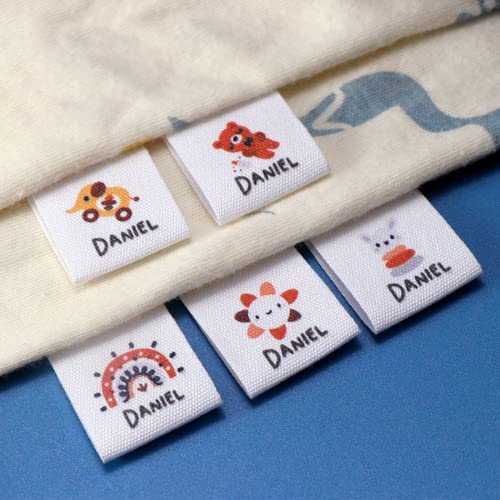 Labels zum annähen personalisiert,Leder Label personalisiert,Handmade labele,gewebter anhänger,DIY Dekoration,größenetiketten zum einnähen. (100 pcs)