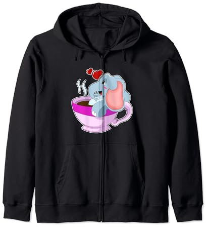 Elephant Café Mug Sweat à Capuche