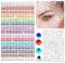 TIESOME 1250 Stück Selbstklebend Glitzersteine Gesicht, Glitzersteine Haare Glitzersteineselbstklebend Gesicht Glitzersteine Strasssteine Aufkleber für Festival Make up Diamanten Haare Gesicht