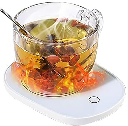 Chauffe Tasse, Chauffe Tasse de Café, Chauffe-Tasse Électrique, Électrique Chauffe Tasse Pad, Chauffe de Café,Chauffant Intelligent à Température Constante,Utilisé pour Cadeau de Noël,Cadeau de Nouvel