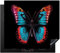KitchenYeah© Protege Couvre Plaque De Cuisson Deco Cuisine Tapis Protection Protecteur Induction 59x52 cm Papillon - Couleurs - Animal - Noir