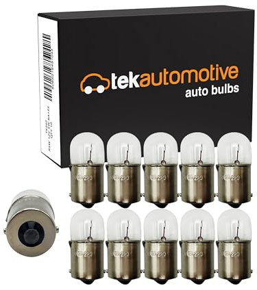 Tek Automotive 207 R5W Bulb 12V 5W Bulb Side Light Tail Brake Number Plate Interior Motorcycle Light Car Bulbs R5W 12V Bulb 5W BA15S - Box of 10