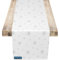 TEXMAXX® Tischläufer Weihnachten - 40 x 100 cm / Weihnachtstischläufer / Tischläufer Winter / Läufer Tisch / Tischdecke Läufer / Weihnachtstischläufer Weiß / Silber
