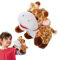 itrimaka Tierpuppen, Süßes und weiches Tierplüschtier, Puppentheater für Kinder, Plüschpuppen mit beweglichem Mund, Rollenspiele für Babys, Geschenk für Babys und Kinder ab 3 Jahren