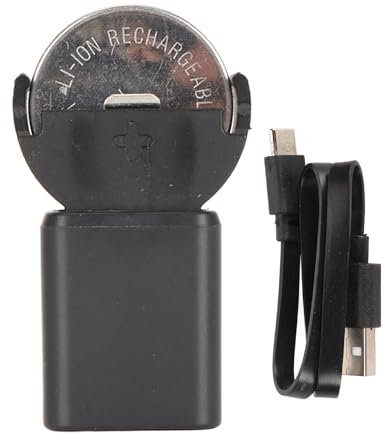 USB Lithium Coin Battery Charger, 3.6V Rechargeable 2032 Button Batteries, Mini Coin Button Cell Charger for LIR2032/1620/1632/2016/2025 Batteries (Shipped with 45mAh LIR2032
