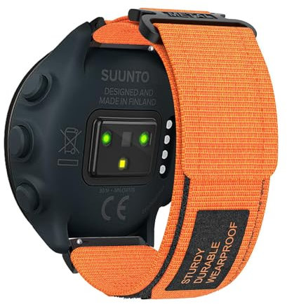 KUWAI Nylonarmband für Suunto 9 Peak/9 Peak Pro Armband, Nylon Klettverschluss Armbänder mit Suunto 9 Peak/9 Peak Pro Armbänder Sportlicher Armband mit Suunto 9 Peak/9 Peak Pro (A)