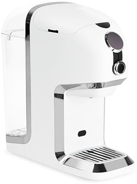 BRU Teeautomat für losen Tee, Kräuter & Teebeutel – Heißwasserspender & Teemaschine in einem, ohne Kapseln, filtriertes Wasser auf Knopfdruck, automatisches Reinigungssystem (Weiss/Chrome)