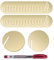EIHI 30 Stück Acryl Getränk Tags Party Getränk Tag 4 cm mit 1 Stück metallic radierbar Marker Pens - Glasmarkierer - Champagner Glas Marker Tag für Bar Hochzeit Weinprobe Party(goldenes Herz)