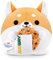 Snackles Serie 2 35 cm ZURU Kuschelig-weiches, beruhigendes, 35 cm großes Plüschspielzeug mit lizenziertem Snackmarken-Accessoire (Shaun), Subway Corgi