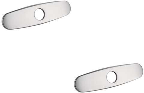 HOMSFOU 2 Stücke Edelstahl Waschbecken Loch Abdeckung 8 Küche Platte Für Waschbecken Becken Einfach Installieren Auslaufsicher Zubehör