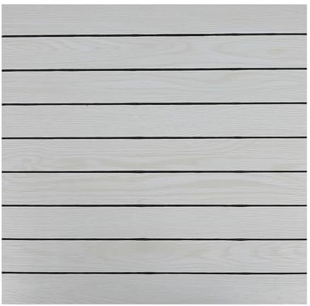 Wood Slats Wallpaper, Self Adhesive 3D Effect Natural Wooden Slat Panelled Wall Panels, 10PCS 40x40cm Peel and Stick Removable Waterproof Panels Wood Grating Contact Paper (Gray)