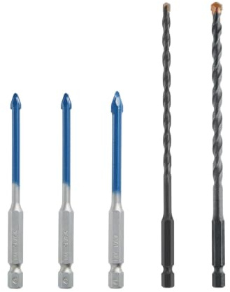 BOSCH PTBXMC05 - Juego de 5 brocas para porcelana y multimaterial