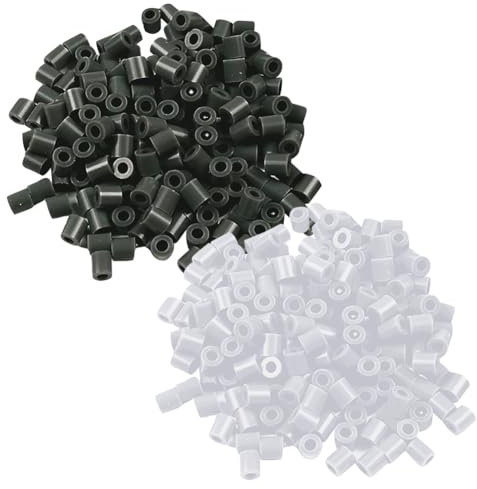4000 Pcs 5mm Plastic Fuse Beads Small Ironing Beads Mini Craft Iron Handmade Beads Loose Melting Beads Crafting Fuse Beads Supplies Compatible Hama Beads White Black