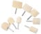 Healeved Polishing Wheel Set Nail Polishing Pad Electric Nail Buffer Replacement Rollers Wool Felt