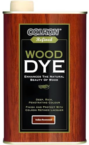 AMK® Colron Refined Wood Dye 250ml Indian Rosewood Deepens Wood Grain Rich Exotic Colour Protects from Weathering