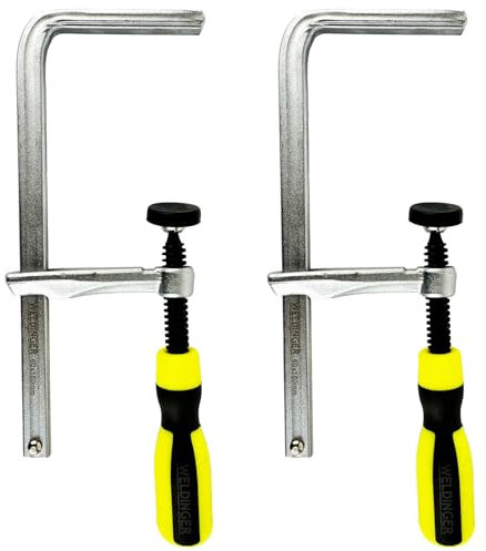 WELDINGER Set 2x Ganzstahl Tischzwinge/Schienenklemme 60 x 160 mm passend für Festool