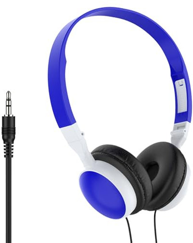 Casque Filaire Pliable sur-auriculaire, Casque Audio, Écouteur À Annulation De Bruit, Casque De Jeu Câblé, pour Les Tablettes Téléphoniques Mobiles