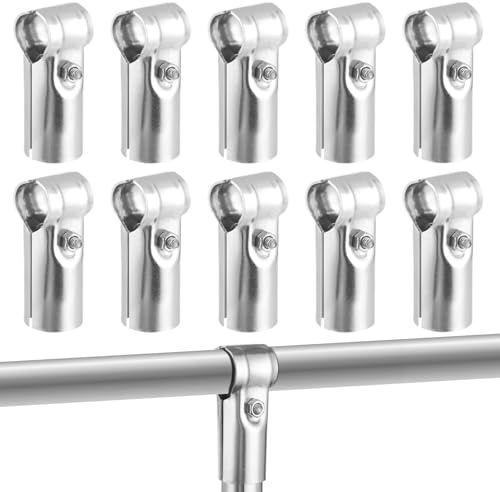 YOFAPA T-Rohrschellenverbinder 10 Stück T-Rohrverbinder T Rohrklemmen Verbindungsstück T-Stück Rohrverbinder T Pipe Clamp Rohrverbinder
