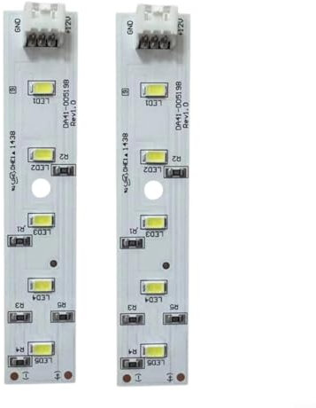 HomeVortex LED Fridge Strip Light For Samsung Refrigerator Lighting Strip DA41 00519B, Replacement Fridge Lighting, Easy Installation(2 PCS)