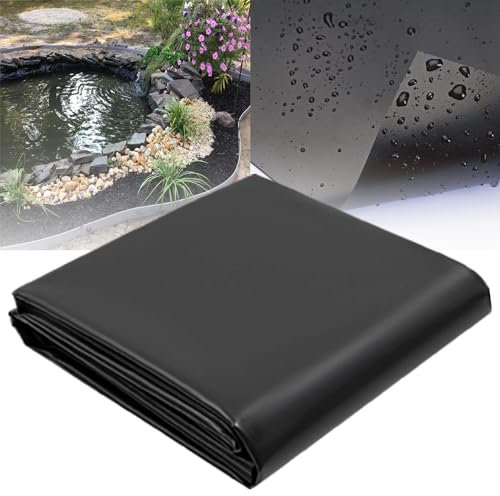 Bâche de bassin de 6 mm 7 x 8 m pour aquaculture, jeux d'eau, cascades, construction, membrane en polyéthylène haute densité durable, 5 x 29,5 m, 7 x 9,5 m, options disponibles