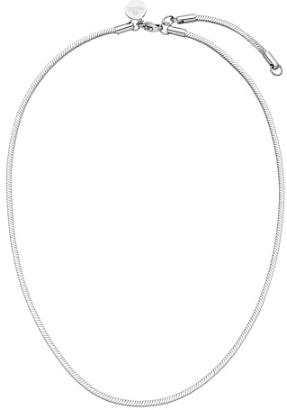 Purelei® Flare Kette – Viereckige Snake-Chain – Perfekt für Layerings & Charms – Verstellbar 40/45 cm – 18K vergoldet, rosévergoldet oder Edelstahl – Moderner Statement-Schmuck (Silver)
