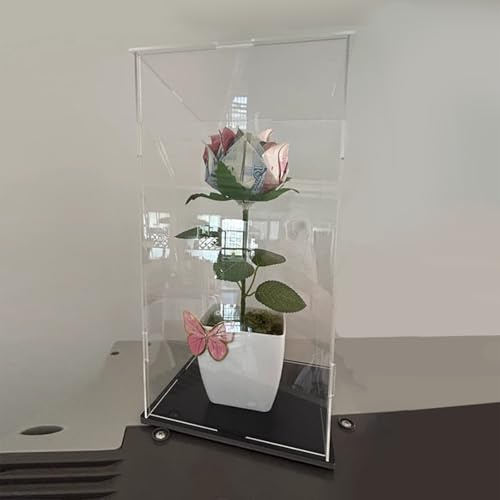 Acryl Vitrine Schaukasten 10 20 30 40 50 60 70 80 90 100 Cm Höhe Klarsichtboxen Zur Aufbewahrung Von Großen Und Kleinen, Quadratischen Vitrine Mit Staubschutz Für Bausteine(50x50x100cm/20x20x39in)