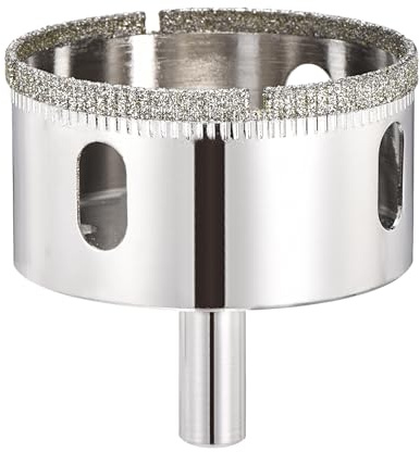 PATIKIL 2-1/4/57mm Diamond Hole Saw, Glass Diamond Hole Cutters for Ordinary Glass, Ceramic, Ceramic Tile - 1PC (Silver)