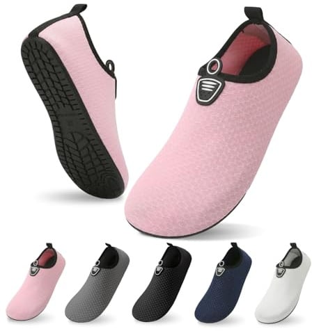 zoogobee Water Shoes for Women Men Quick Dry Non-Slip Barefoot Aqua Socks for Beach Surfing Yoga