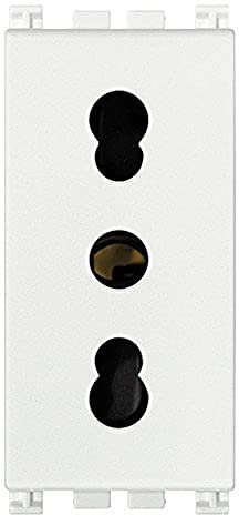 Vimar 0R19203.B Presa 2P+T 16A P17/11, Bianco