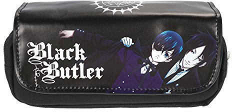 CoolChange große Black Butler Federtasche, Schwarz