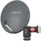 DUR-line MDA 60 Anthrazit - Digiatale 4 Teilnehmer Satellitenschüssel Komplett-Anlage mit +Ultra Quad - LNB [Camping, Astra 19,2°, DVB-S/S2, Full HD, 4K, 3D]
