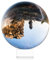 Navaris Boule en Verre Photographie - Boule en Cristal K9 Transparente avec Support pour Photo avec Effet Optique - Objet décoration Maison Ø 130 mm