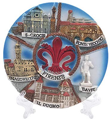 Florence 5 Attraktionen Italien 3D Harz Home Desktop Tisch Dekoration Handmade Ornament Tourist Souvenir Kollektion