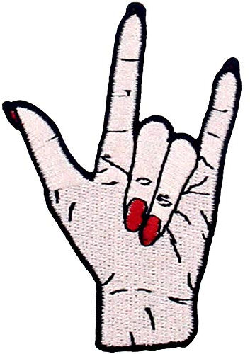 I Love You Hand Symbol Patch Embroidered Badge Iron On Sew On Emblem
