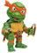 Jada Toys 253283002 Turtles Michelangelo Figur aus Die cast, 10 cm, Sammelfigur, Druckguss, grün/orange