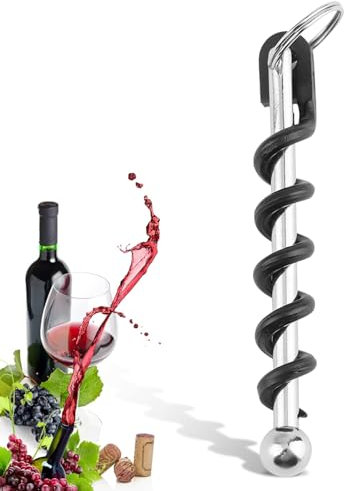 Cavatappi da Sommelier, Mini Cavatappi Professionali Apribottiglie Vino Riutilizzabile Apribottiglie per Vino in Acciaio Inossidabile per Rimuovere il Sughero per Bar da Cucina