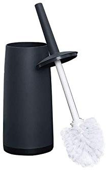 WLVG Toilet Brush And Holder Set Silicone Eco Toilet Bowl Scrubber Cleaner with TPR Soft Bristle for Bathroom Toilet Brushed Surface Holder for Bathroom Home Kitchen