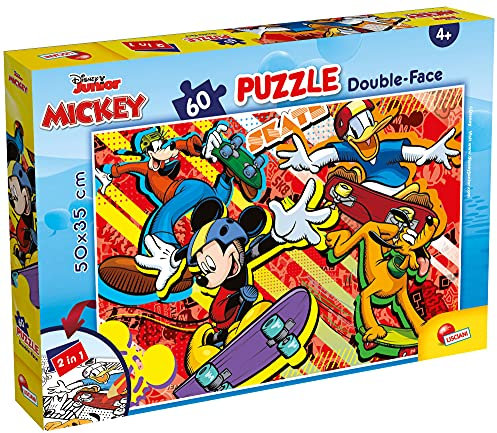 Liscianigiochi 86535 Disney DF Plus 60 Mickey Mouse Puzzle für Kinder, Mehrfarbig