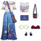 PAINEOMN Mirabel Dolores Pepa Luisa Kostüm Kleid für Damen Erwachsene Madrigal Familie Cosplay Outfit für Halloween, Anzug + Zubehör, XL