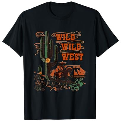 Wild West Western Life Southwest Desert Vibes Kaktus T-Shirt