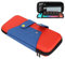 ciciglow Custodia per Il Trasporto per Switch, Doppia Cerniera Portatile Eva Custodia Rigida per Console di Gioco Borsa per Custodia Switch(Rosso & Blu)