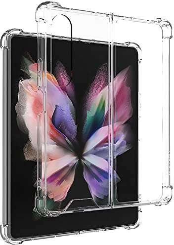TECHGEAR Galaxy Z Fold 4 Clear Case [Fusion HD] Shockproof, Anti-Scratch, Slim & Light, Hybrid Drop Protection, Gel Bumper & Clear Hard Back Case Cover for Samsung Galaxy Z Fold 4