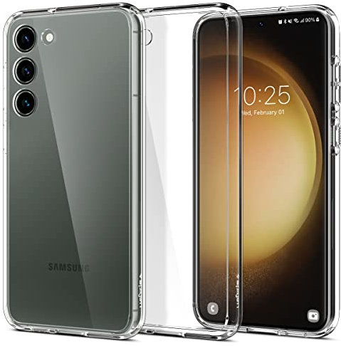 Spigen Ultra Hybrid Hülle Kompatibel mit Samsung Galaxy S23 5G -Transparent