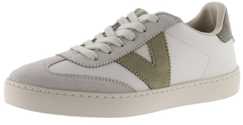 victoria Sneaker Unisex Berlin Ciclista Lederoptik & Farbige & Veloursleder Einsätzen 1126184 für Erwachsene Safari 43